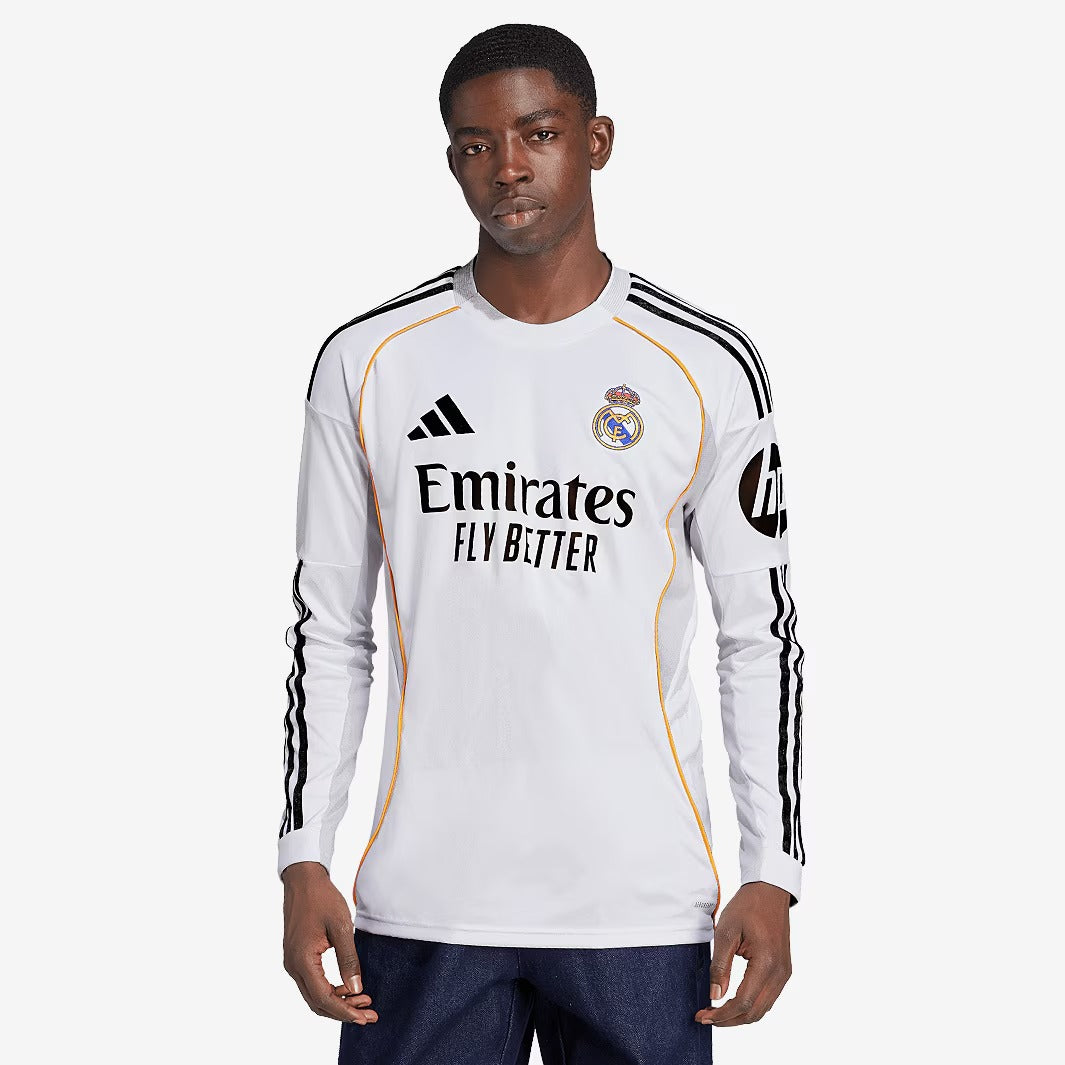 Camisa Adidas Real Madrid 2025/26 I Manga Longa-Veste a Paixão