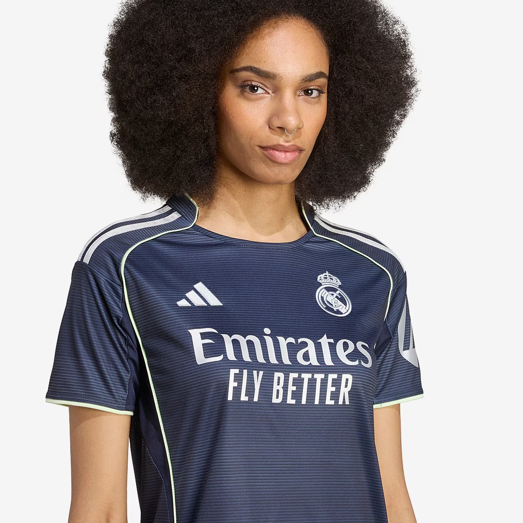 Camisa Feminina Adidas Real Madrid 2025/26 II-Veste a Paixão