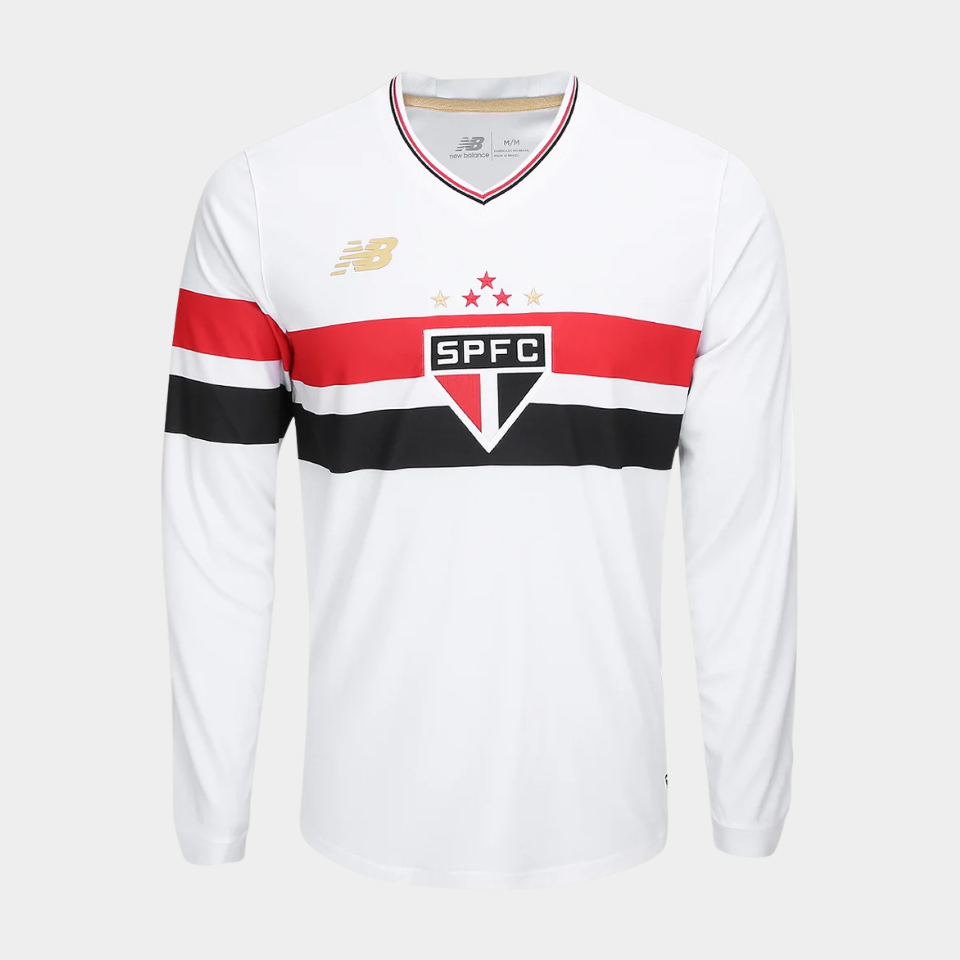 Camisa New Balance Manga Longa São Paulo 2025/26 I-Veste a Paixão