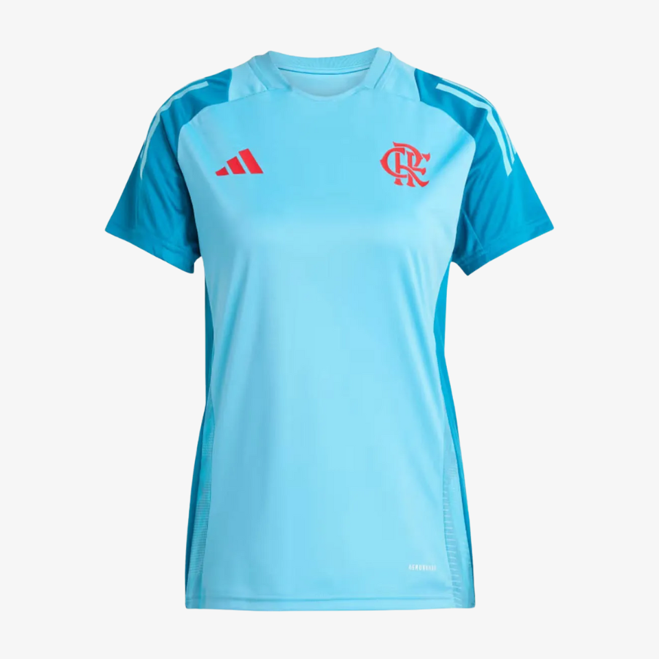 Camisa Adidas Feminina Treino Flamengo 2025/26-Veste a Paixão