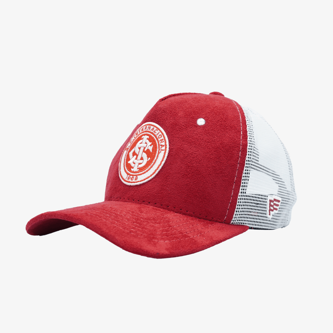 Boné Trucker Internacional Tela - Vermelho-Veste a Paixão