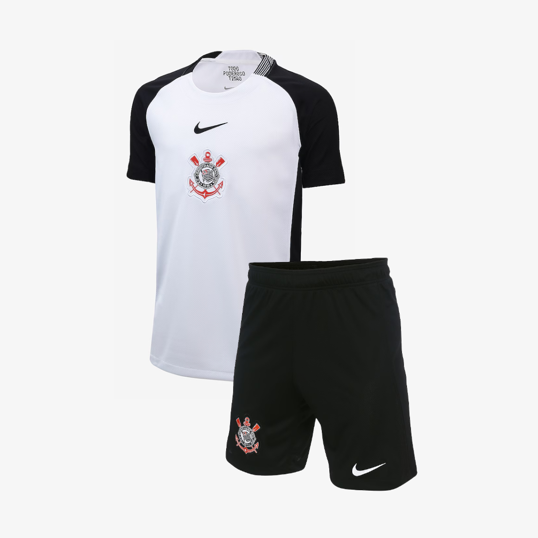 Conjunto Infantil Nike Corinthians 2025/26 I-Veste a Paixão