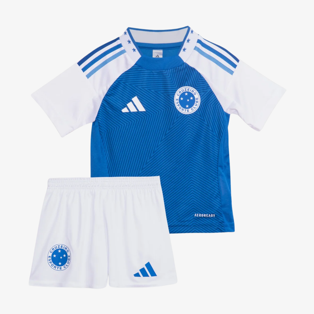 Conjunto Infantil Adidas Cruzeiro 2025/26 I-Veste a Paixão