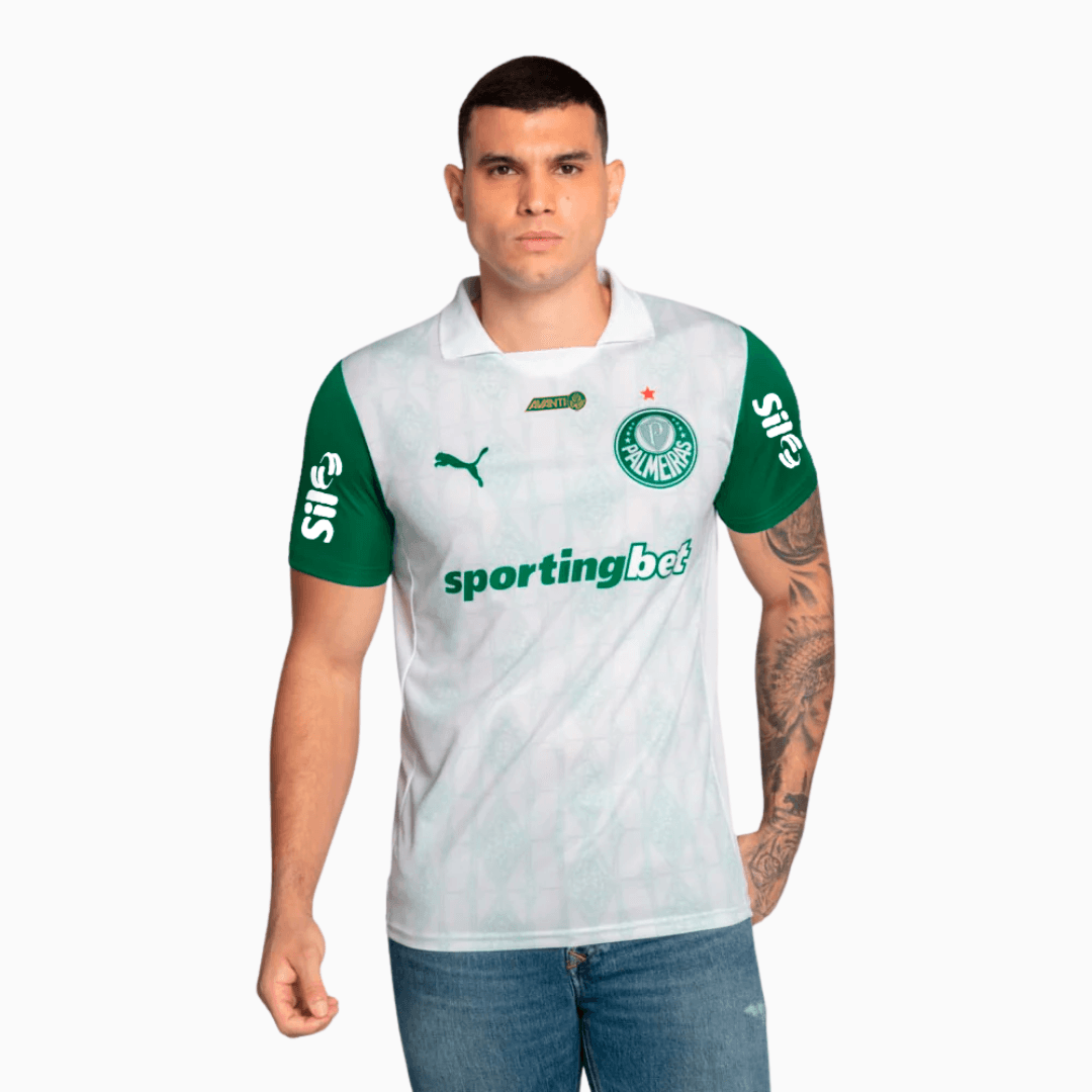 Camisa Puma Palmeiras 2025/26 II Com Patrocínios-Veste a Paixão
