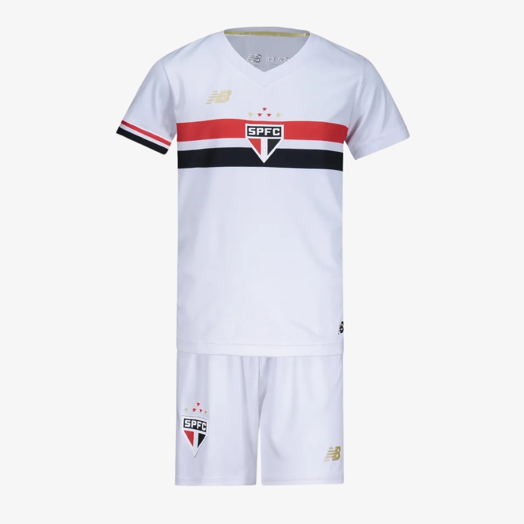 Conjunto Infantil New Balance São Paulo 2025/26 I-Veste a Paixão