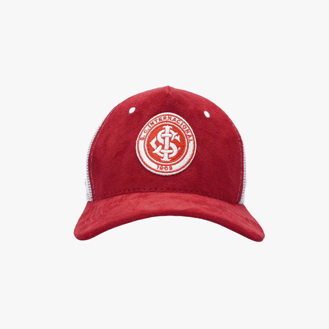 Boné Trucker Internacional Tela - Vermelho-Veste a Paixão