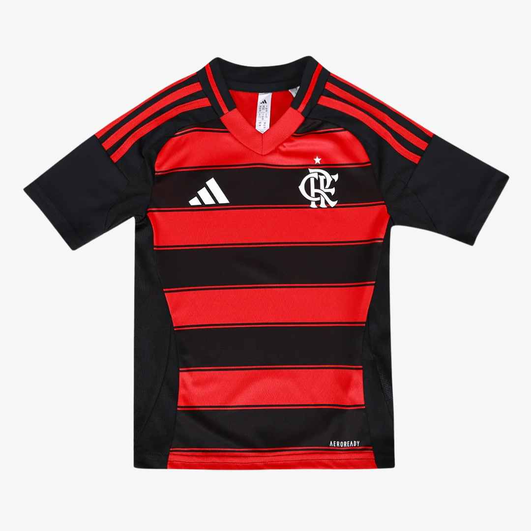 Conjunto Infantil Adidas Flamengo 2025/26 I-Veste a Paixão