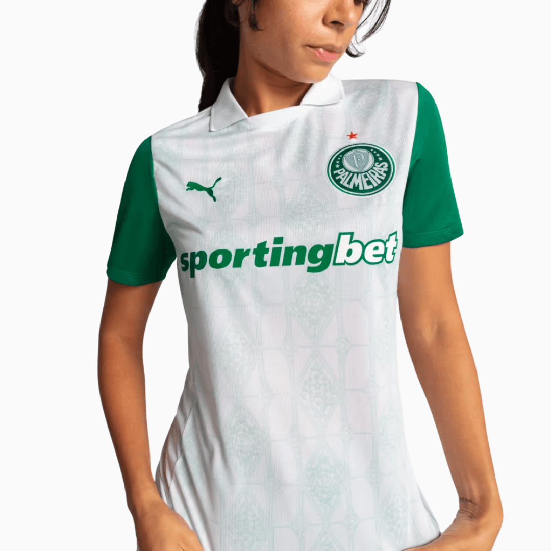 Camisa Feminina Puma Palmeiras 2025/26 II Torcedor-Veste a Paixão