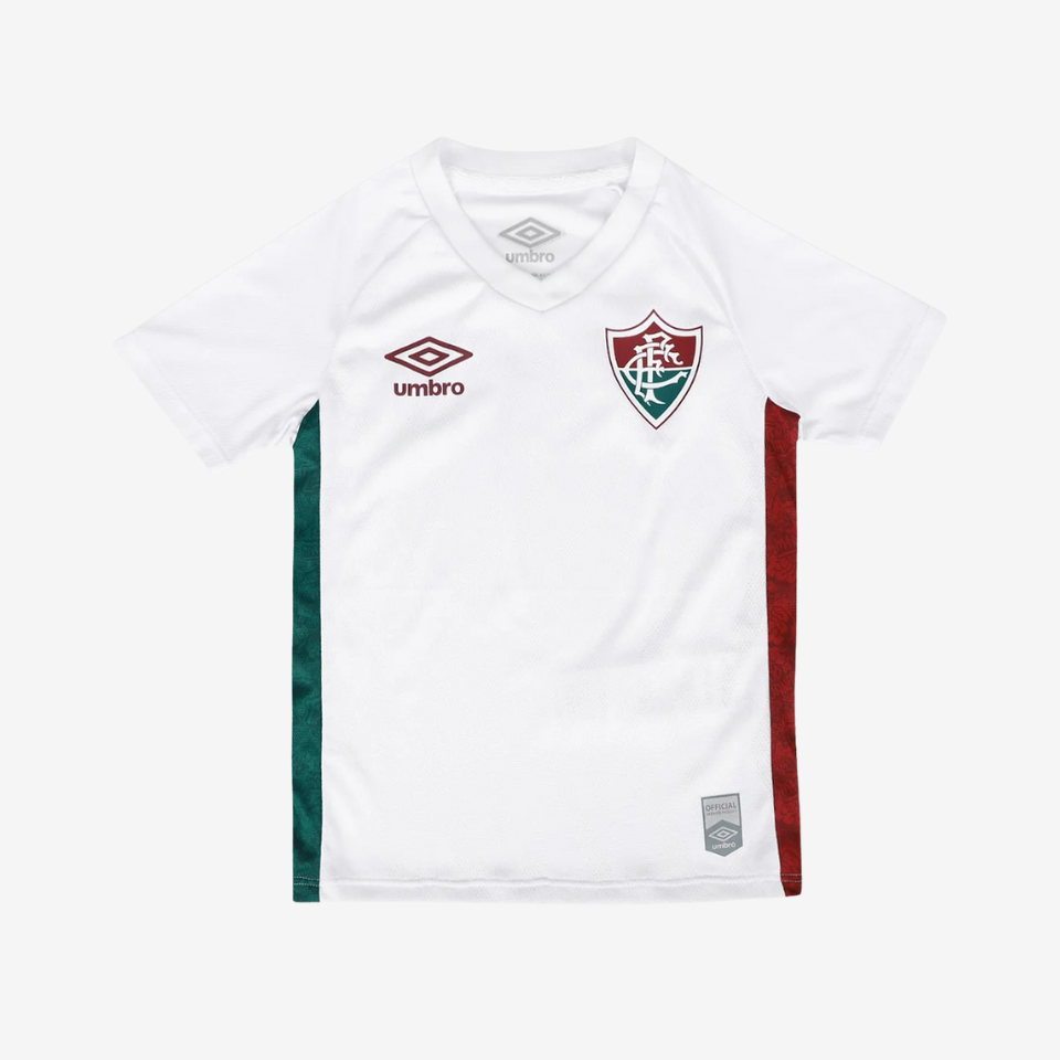 Conjunto Infantil Umbro Fluminense 2025/26 II-Veste a Paixão