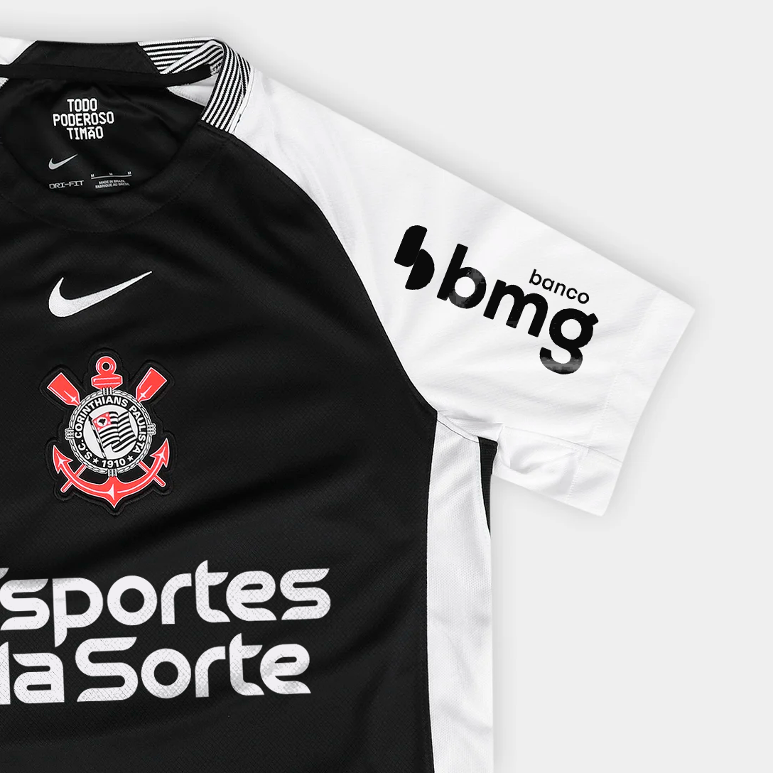 Camisa Feminina Nike Corinthians 2025/26 II Torcedor Com Patrocínios-Veste a Paixão