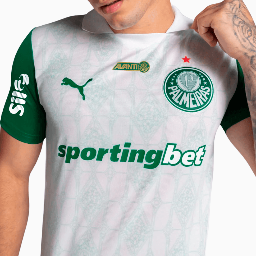 Camisa Puma Palmeiras 2025/26 II Com Patrocínios-Veste a Paixão