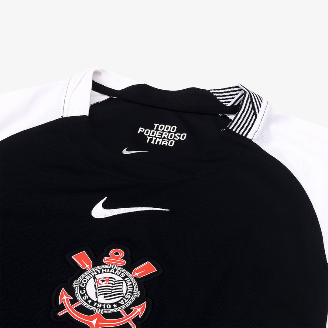 Conjunto Infantil Nike Corinthians 2025/26 II-Veste a Paixão