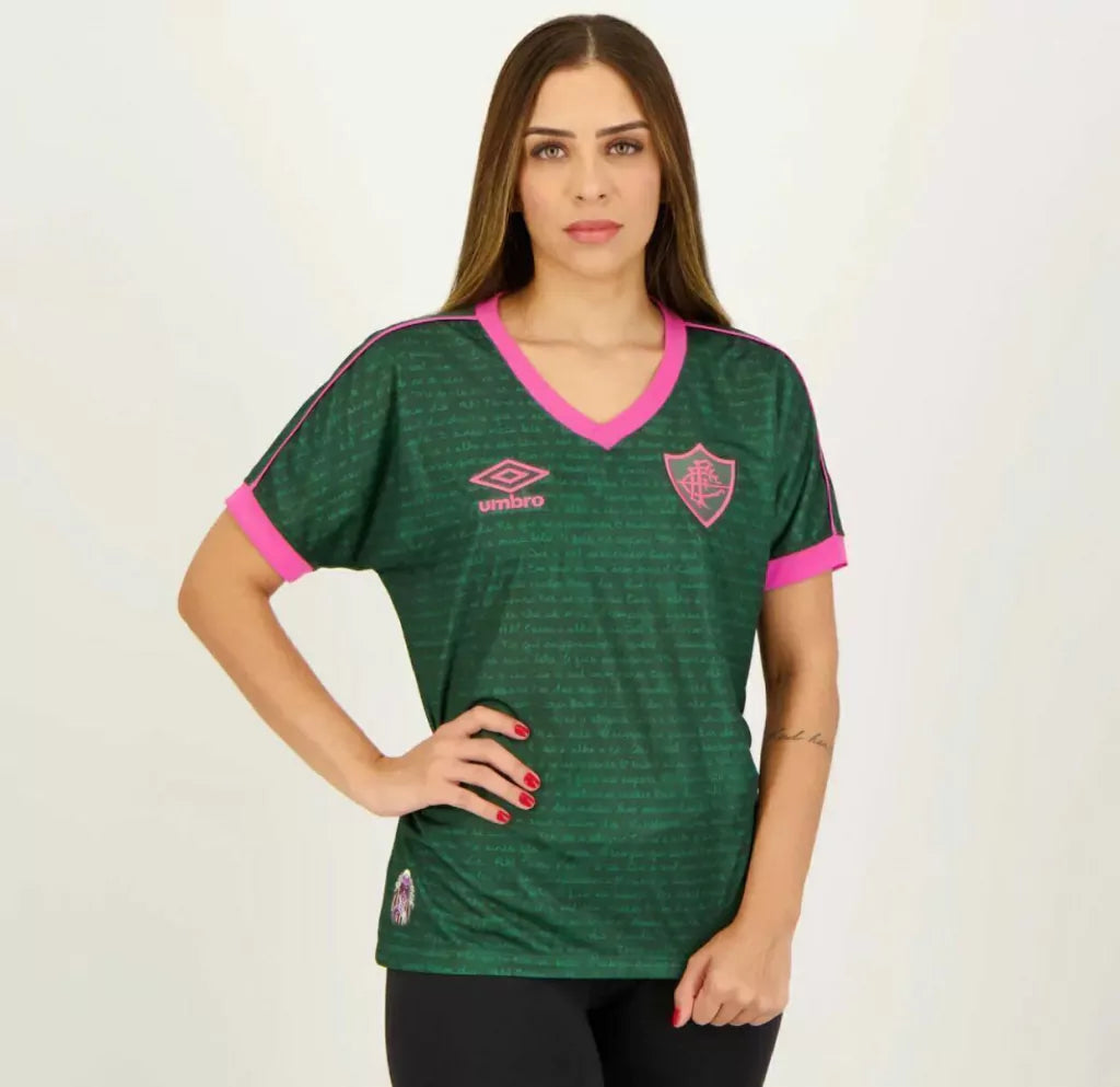 Camisa Feminina Umbro Fluminense 2023/24 III - Edição Especial Cartola-Veste a Paixão