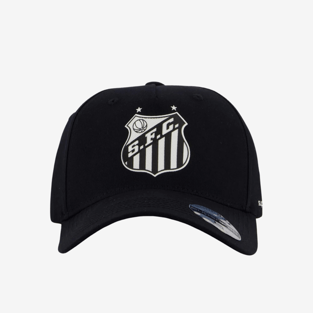 Boné Santos Americano Preto-Veste a Paixão