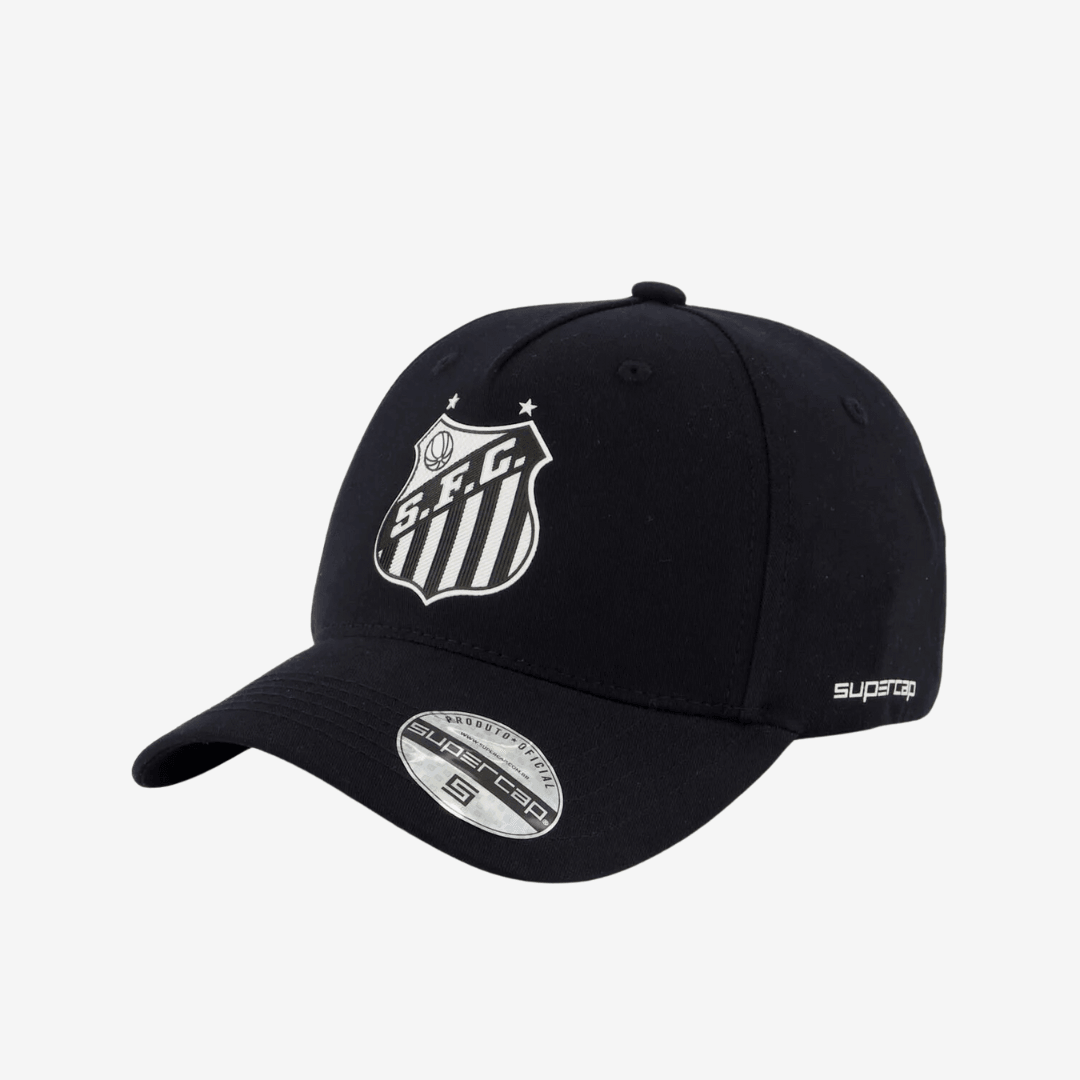 Boné Santos Americano Preto-Veste a Paixão