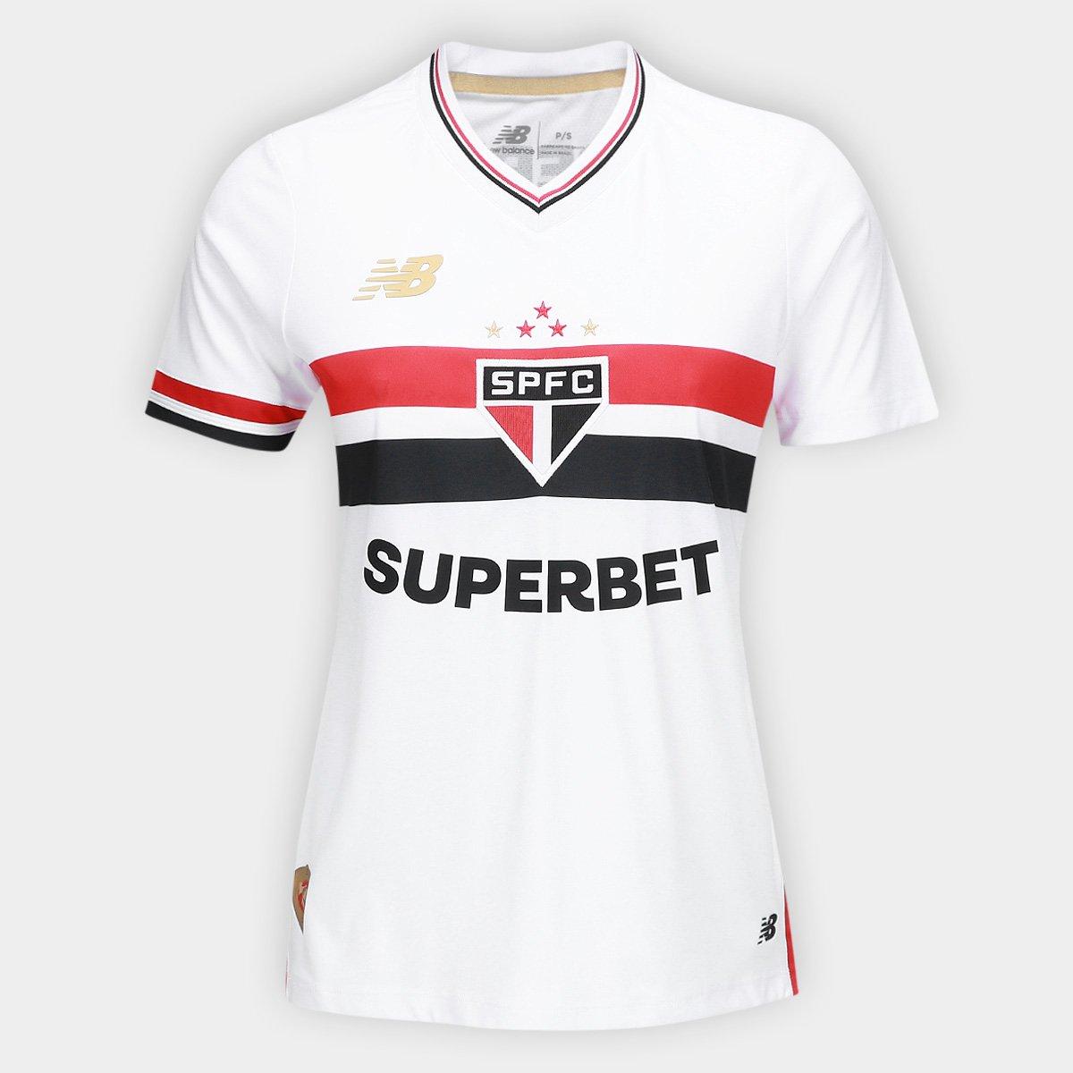 Camisa Feminina New Balance São Paulo 2025/26 I-Veste a Paixão