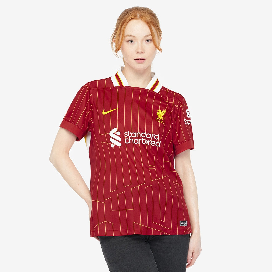 Camisa Feminina Nike Liverpool FC 2024/25 I Torcedora-Veste a Paixão