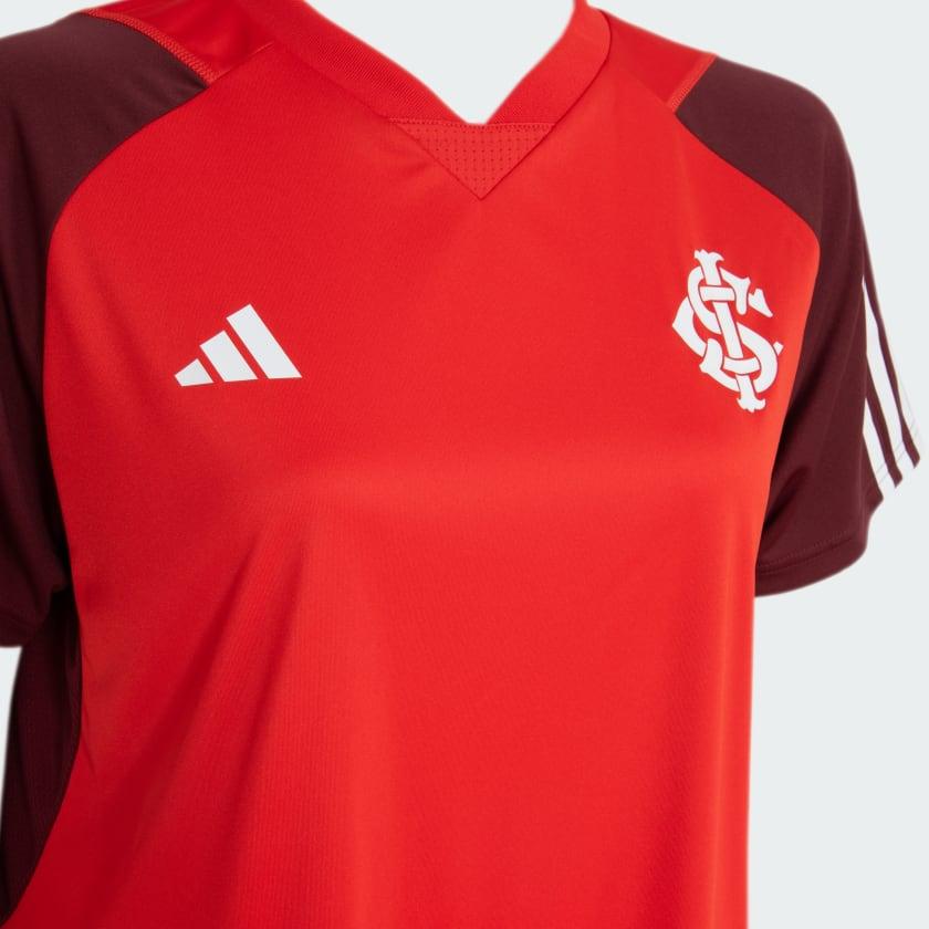 Camisa Feminina Treino Atleta Adidas Internacional 2024/25-Veste a Paixão