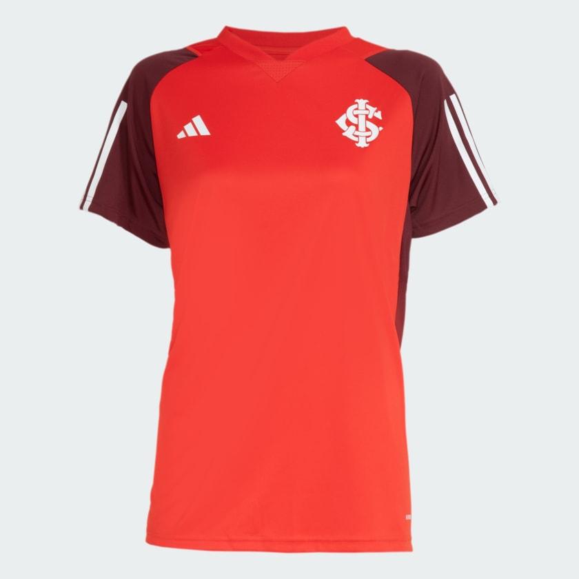 Camisa Feminina Treino Atleta Adidas Internacional 2024/25-Veste a Paixão