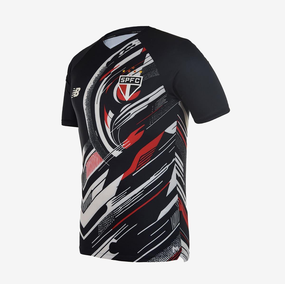 Camisa New Balance São Paulo 2025/26 Pré-Jogo-Veste a Paixão