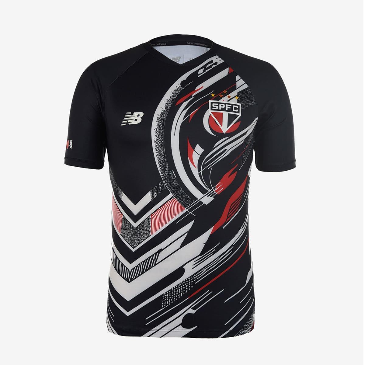 Camisa New Balance São Paulo 2025/26 Pré-Jogo-Veste a Paixão