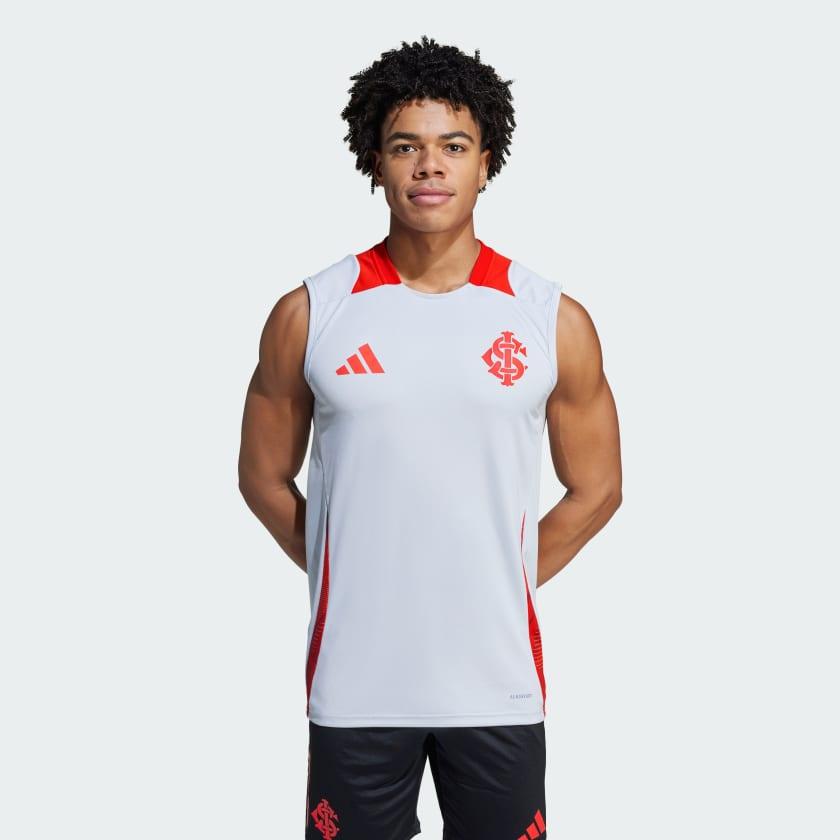 Camisa Treino Sem Mangas Adidas Internacional 2024 Tiro-Veste a Paixão