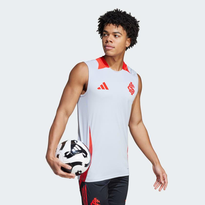 Camisa Treino Sem Mangas Adidas Internacional 2024 Tiro-Veste a Paixão