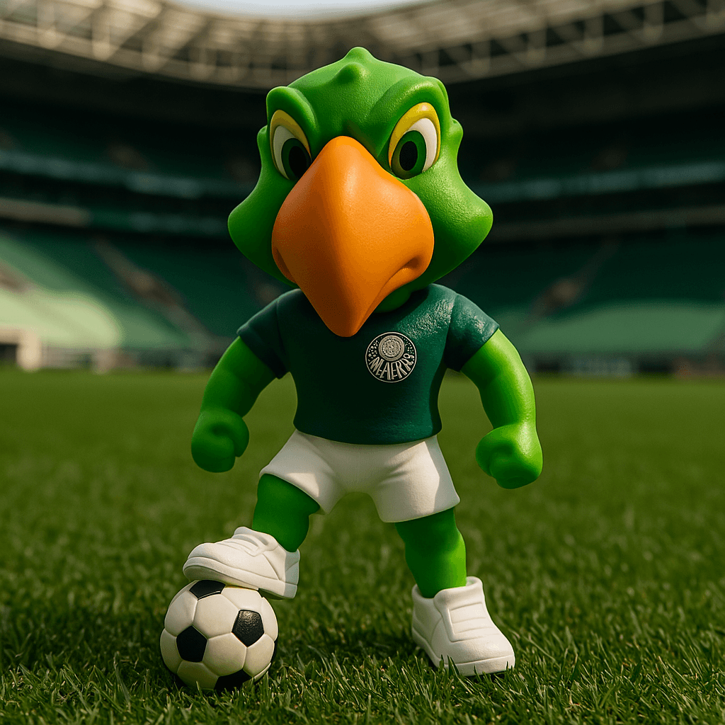 Mascote do Palmeiras - Periquito-Veste a Paixão