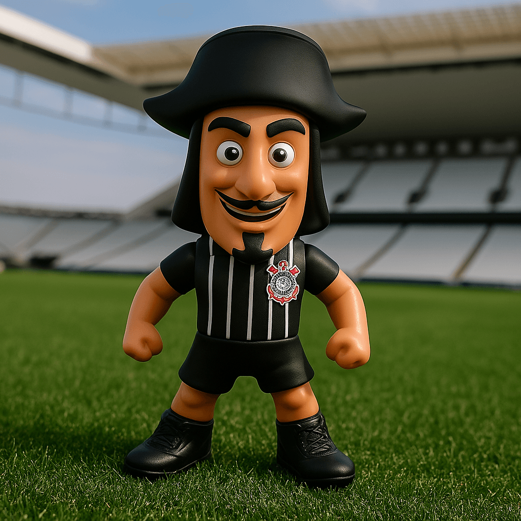 Mascote Corinthians - O Mosqueteiro Camisa 1-Veste a Paixão
