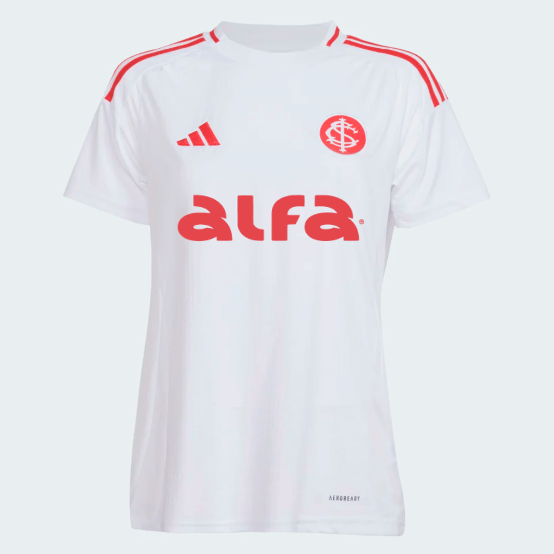 Camisa Feminina Adidas Internacional 2025/26 II Com Patrocínios-Veste a Paixão
