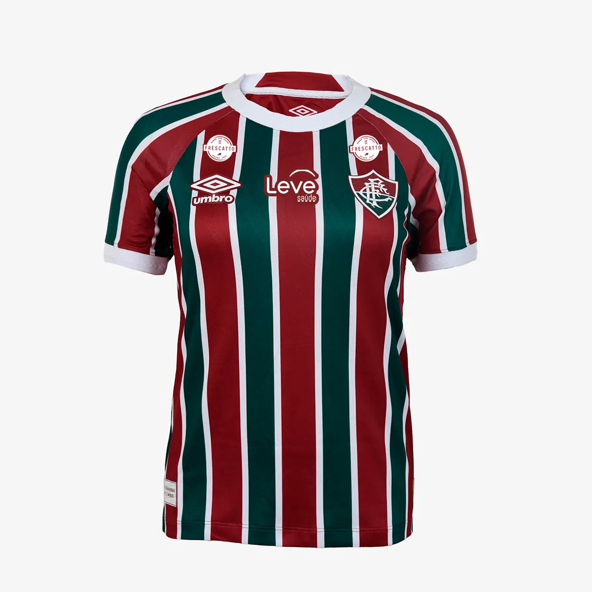 Camisa Feminina Umbro Fluminense 2025/26 I Com Patrocinios-Veste a Paixão