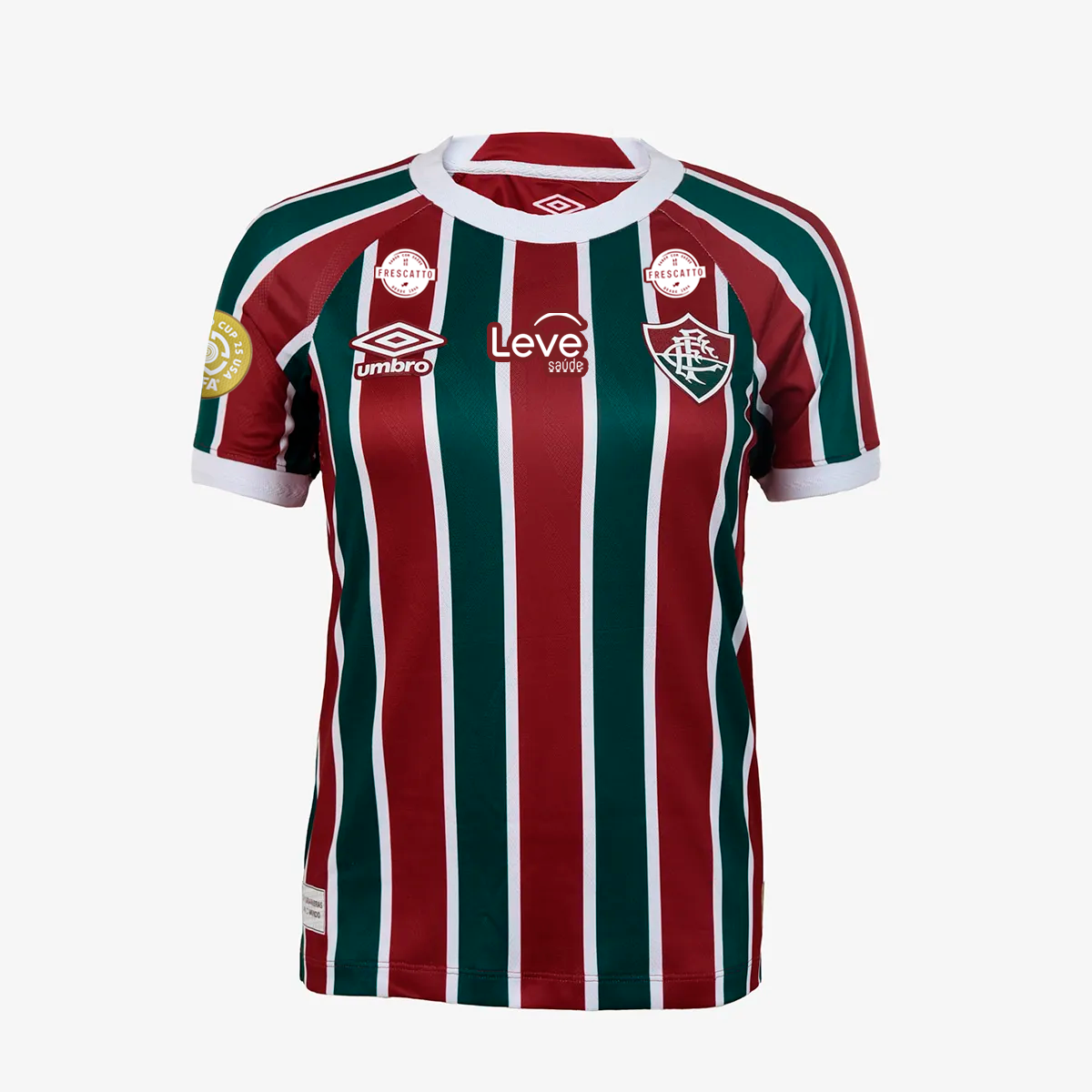 Camisa Feminina Umbro Fluminense 2025/26 I Com Patrocinios-Veste a Paixão