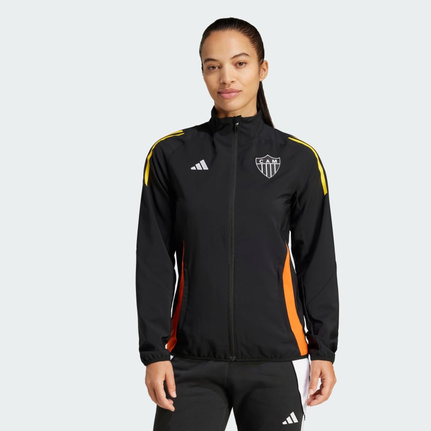Jaqueta Feminina Apresentação Adidas Atlético Mineiro 2024/25 Tiro-Veste a Paixão