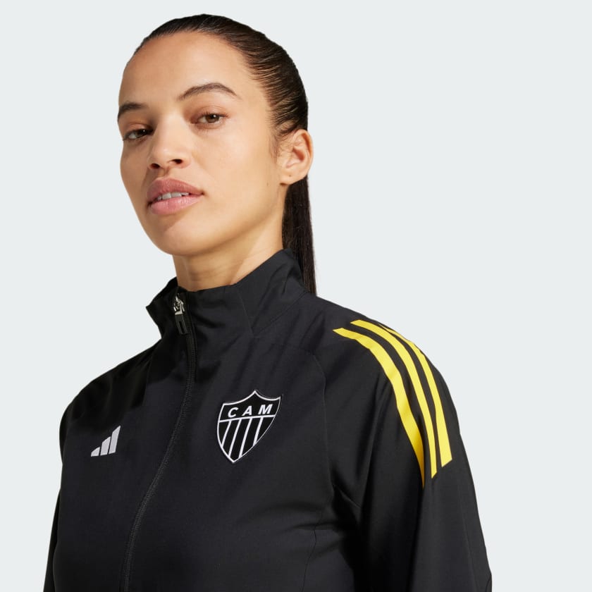 Jaqueta Feminina Apresentação Adidas Atlético Mineiro 2024/25 Tiro-Veste a Paixão