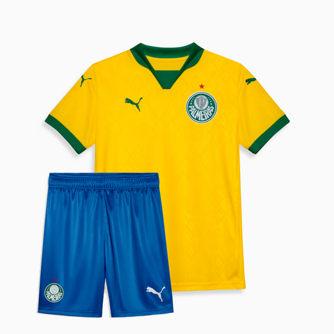 Conjunto Infantil Puma Palmeiras 2025/26 III-Veste a Paixão