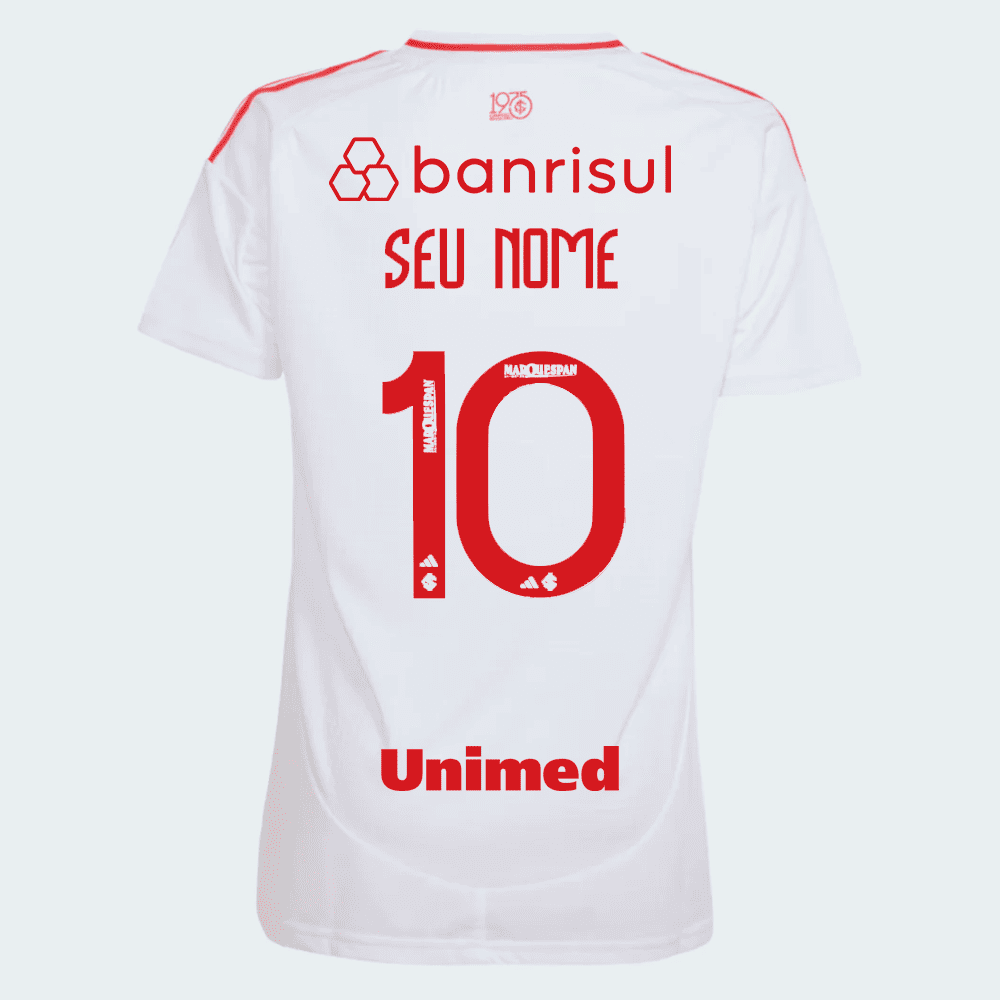 Camisa Feminina Adidas Internacional 2025/26 II Com Patrocínios-Veste a Paixão